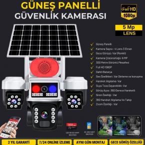 Full HD 1080P G�ne� Panelli 4 Lens G�venlik Kamera Seti